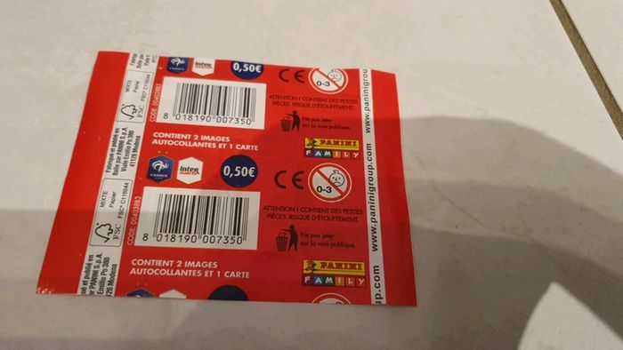 Lot de 6 paquets panini FFF Neuf - photo numéro 3