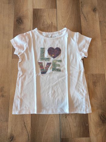 Tee-shirt MC 4 ans in extenso en TBE