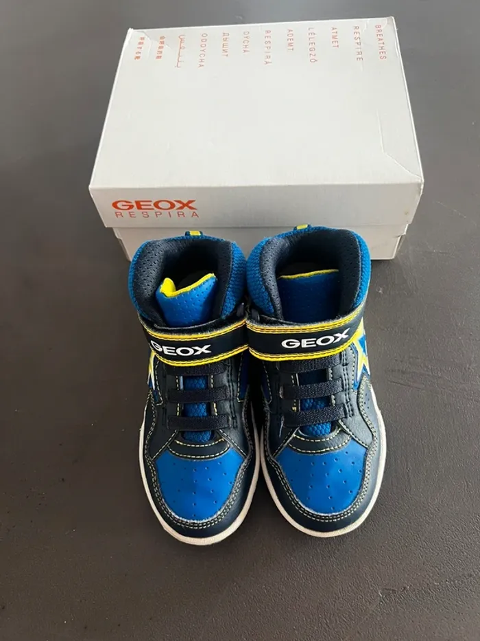 Geox J7447A- Gregg- Navy/lime- Basket montante - photo numéro 2