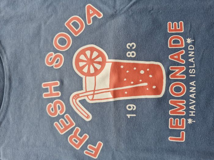 T-shirt manches courtes 3 ans Tape à l’oeil Bleu Verre de soda Fresh Soda Lemonade Havana Island - photo numéro 3