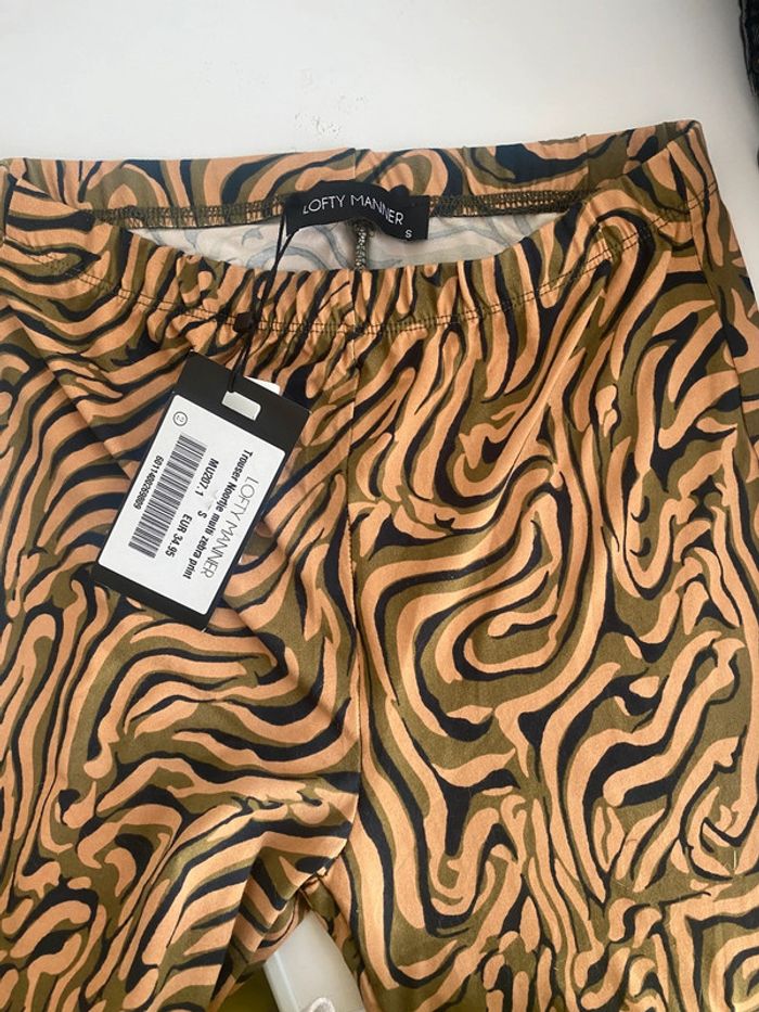 Pantalon à jambes larges zébré - photo numéro 5