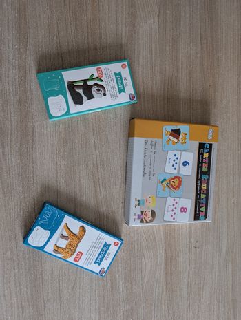 Puzzles 3D + jeux de cartes educatifs 