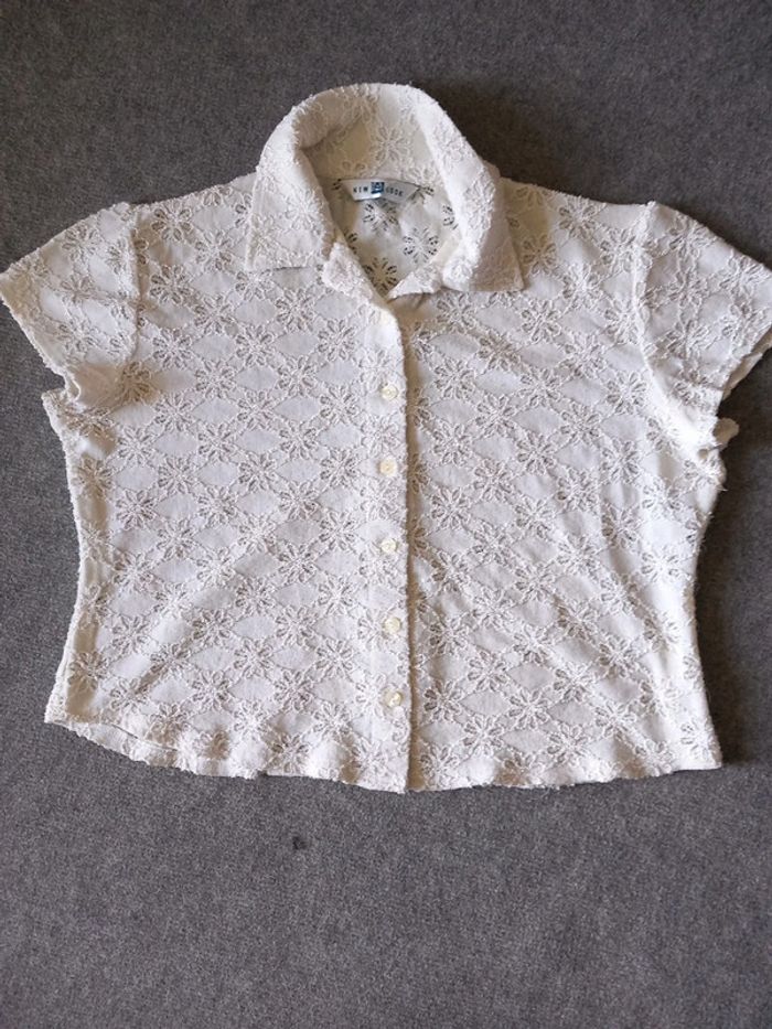 Tunique blanc nylon elasthan T44 New look