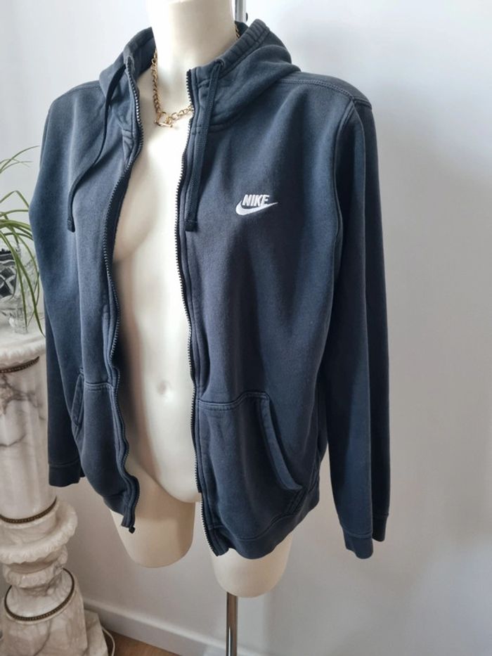Sweat zippé Nike noir et blanc - photo numéro 8