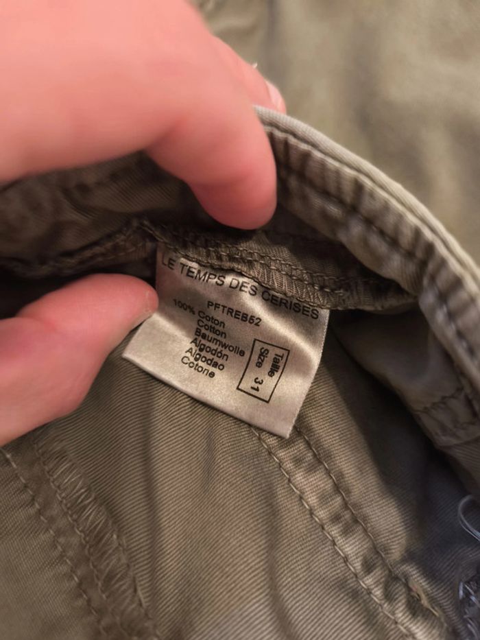 Pantalon Temps des Cerises Femme Taille 31 Beige - photo numéro 4