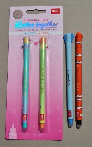 Legami Saint Valentin 2026 Oiseaux Amoureux + Poisson Némo Under the Sea + Éléphant = 4 Stylos