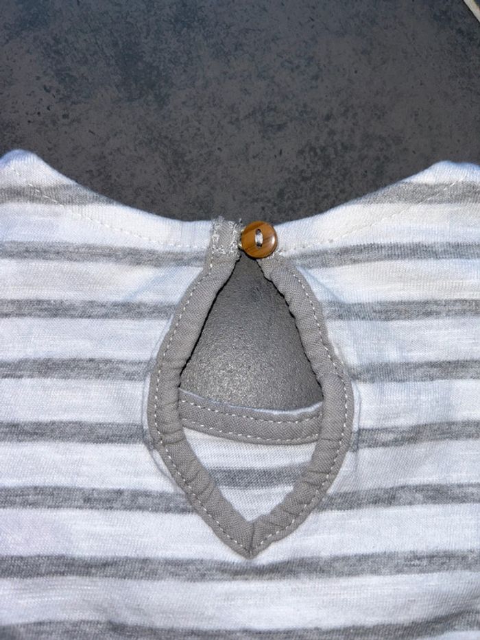 T-shirt manches courtes ample rayures bébé fille Zara - photo numéro 5