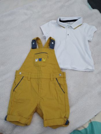 Polo et salopette encore neuve 6 mois