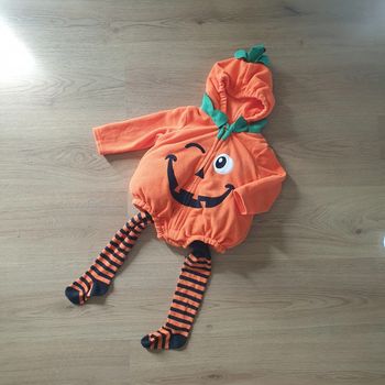 💚 Déguisement citrouille 🎃 6/12 mois Primark #emyfleury_déguisement