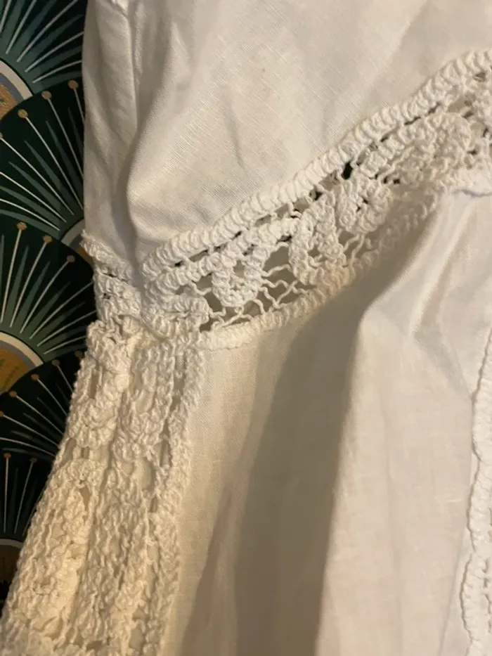 Magnifique débardeur en broderie Zara, taille L - photo numéro 6