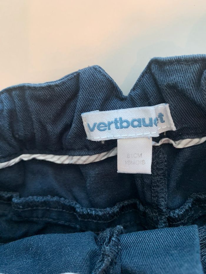 Short bleu marine garçon Vertbaudet 18 mois - photo numéro 3