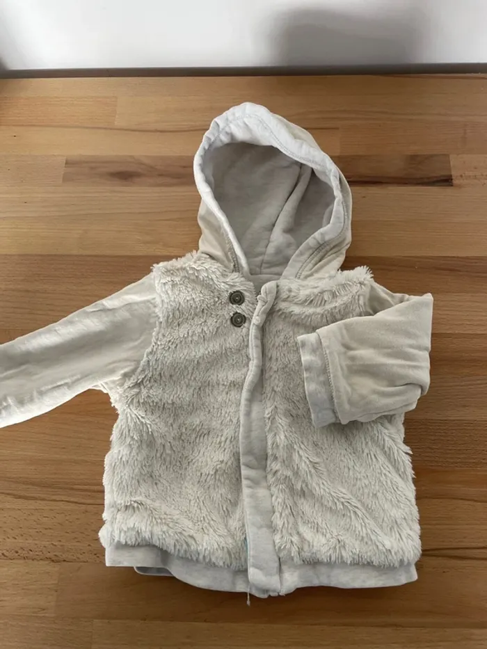 Sweat intérieur fausse fourrure réversible - photo numéro 6