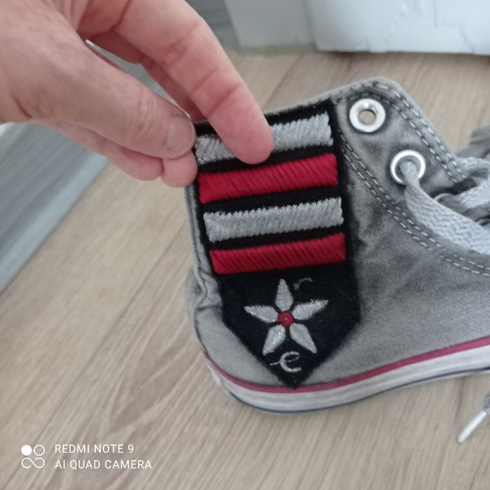 Converse grises et multicolores P36 - photo numéro 4
