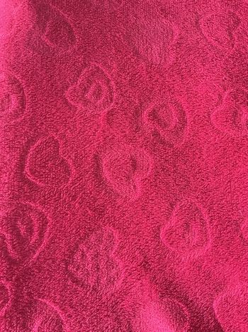 Plaid rose motifs cœurs 150x200 cm