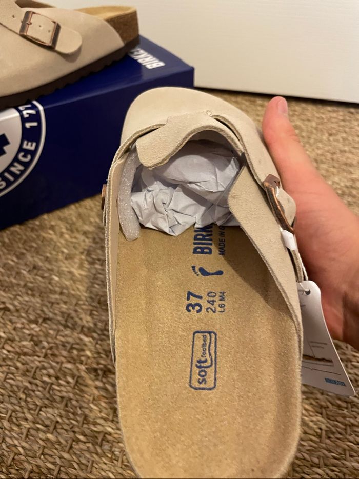 Birkenstock Boston taille 37 beige claire - photo numéro 5
