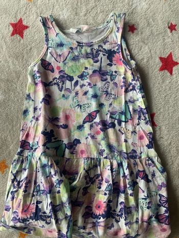 Robe fleurie H&M Lilas et Rose 2-4 ans