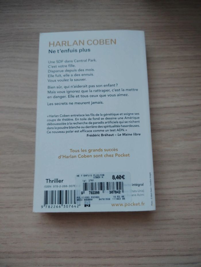 Livre d'Harlan Coben Ne t'enfuis plus - photo numéro 2