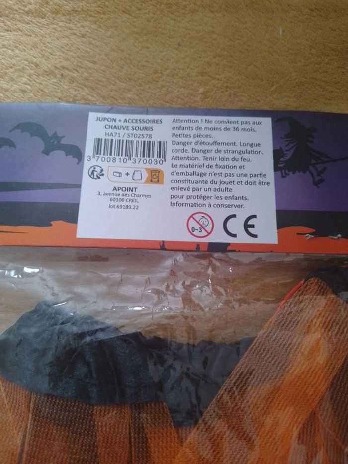 déguisement de chauve souris à partir de 3 ans - photo numéro 4