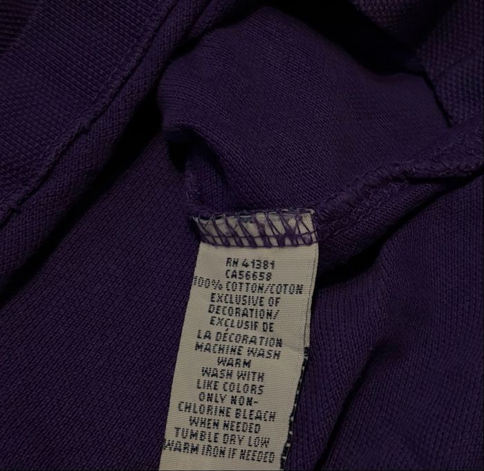 Polo  Ralph Lauren Taille Size L Violet - photo numéro 4