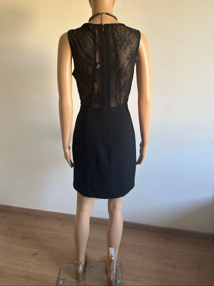 Robe noire neuve sans manches avec dentelle Morgan taille 40 (taille petit) - photo numéro 6