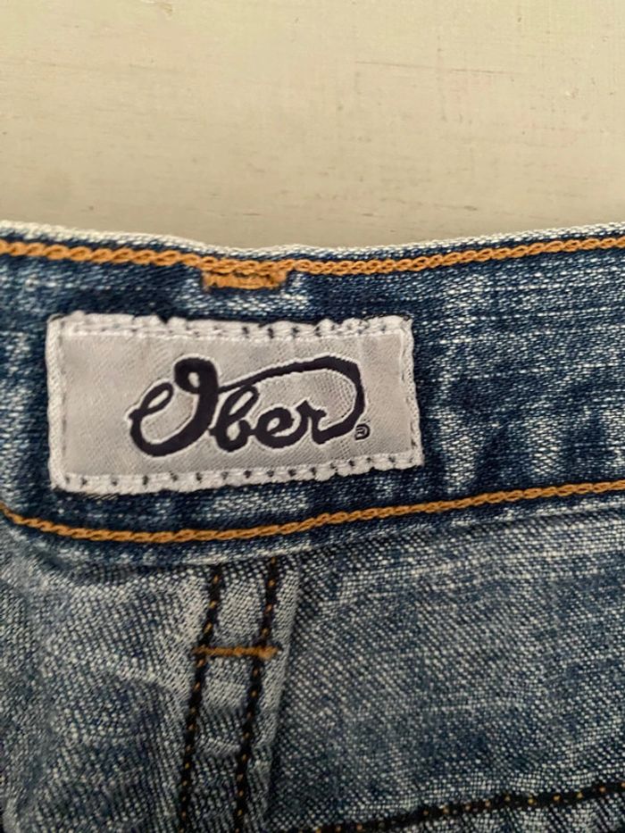 Short en jeans Ober bleu taille 40 - photo numéro 9