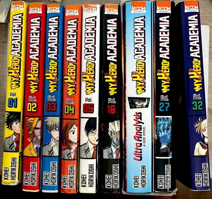 Lot de 10 manga My hero academia