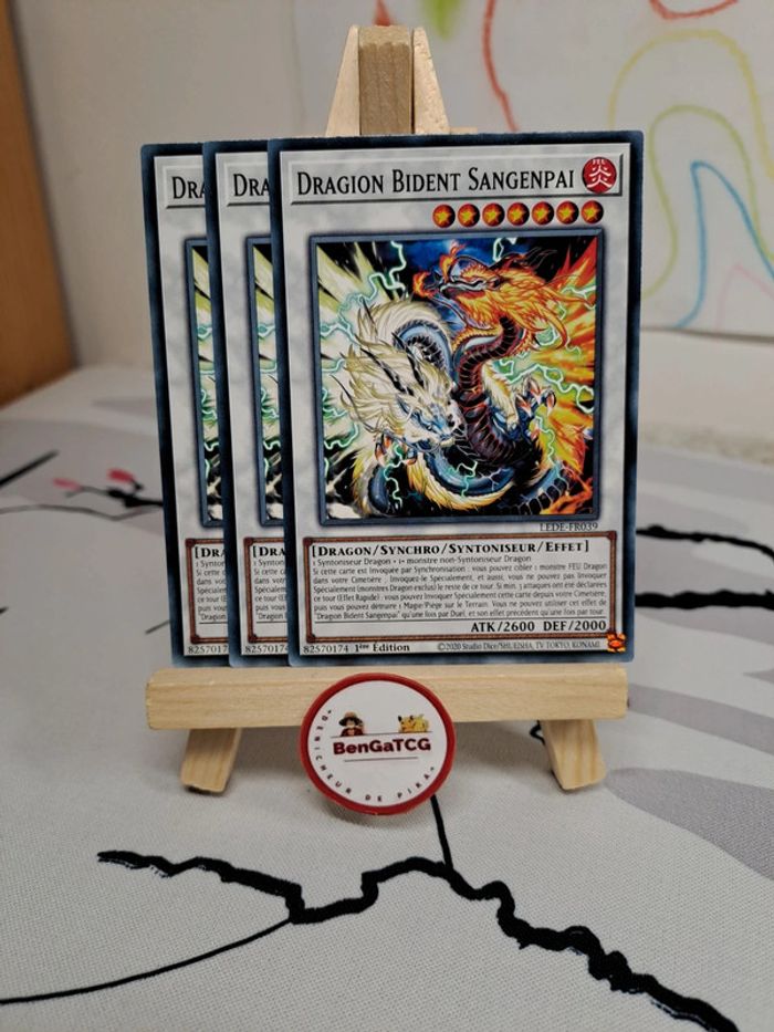 Playset 3x Dragion Bident Sangenpai Yu-Gi-Oh! Héritage de la Destruction FR LEDE