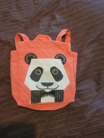 Sac à dos Panda enfant en coton bio