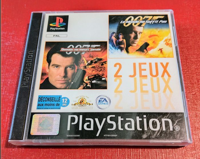 Jeu PlayStation 1 demain ne meurt jamais et le monde ne suffit pas