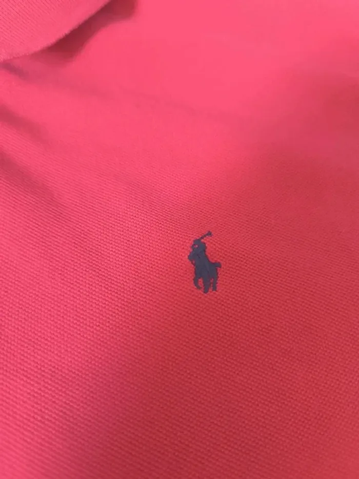 Polo Ralph Lauren homme taille XXL rouge logo noir quelques défauts - photo numéro 4