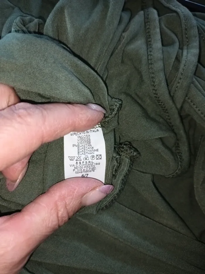 T shirt d été kaki - photo numéro 5