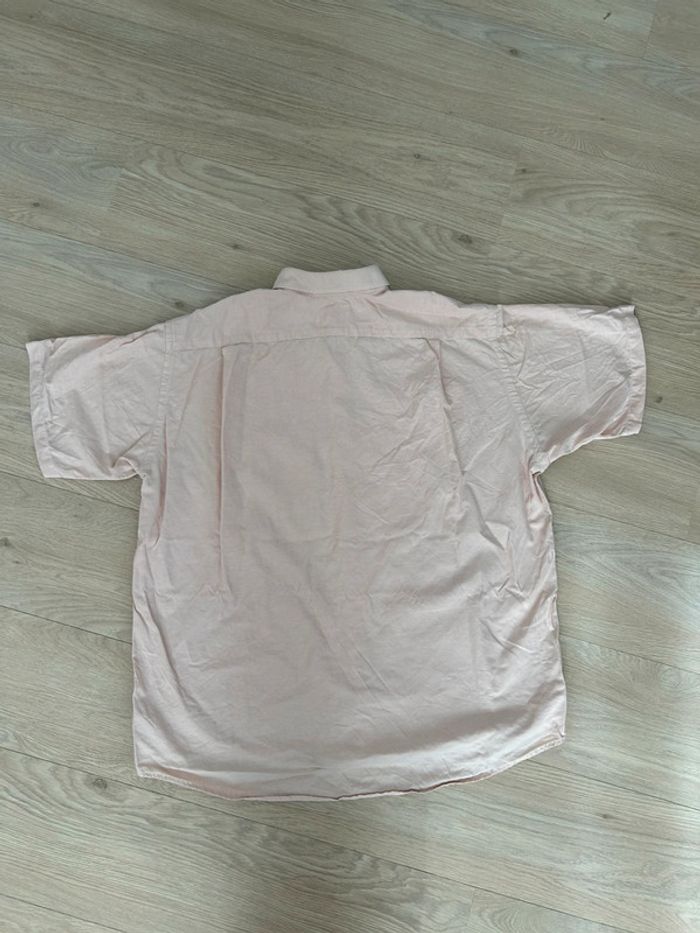 Chemise Lacoste rose pâle – manches courtes – taille XL (43) - photo numéro 6