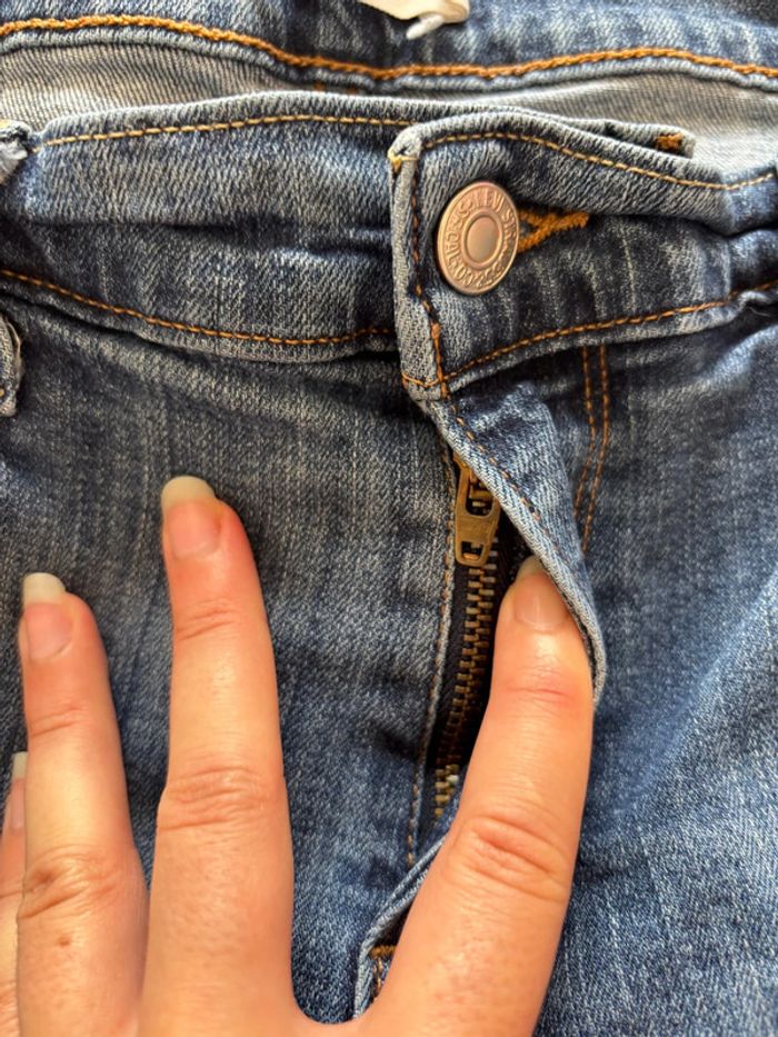 Jean Levi’s 505 straight bleu délavé taille basse taille L/40 L32 y2k vintage 00s - photo numéro 7