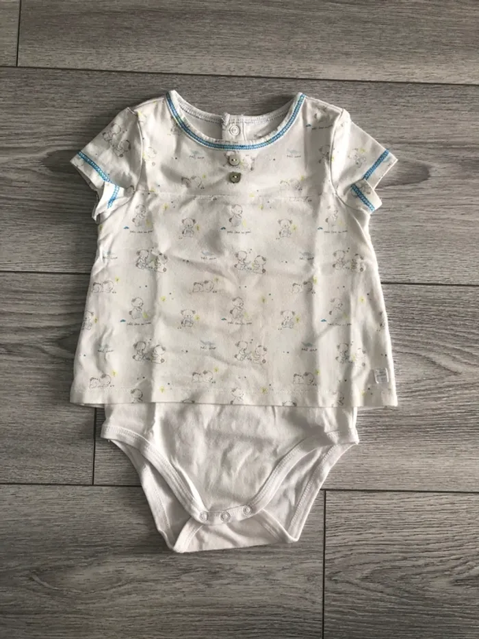 Body tee shirt 12 mois Sergent Major