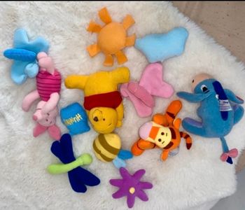 Lot mini peluches Winnie l'ourson et ses amis