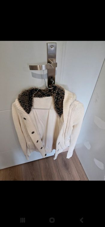 Gilet blanc chaud