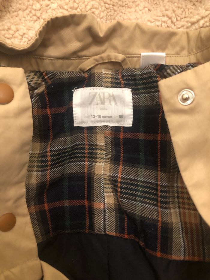 Manteau léger Zara 12/18 mois - photo numéro 2