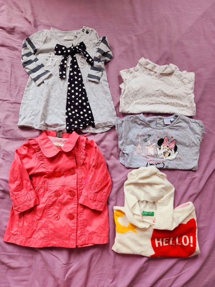 Lot vêtements bébé taille 12 mois