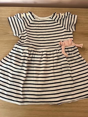 Robe marinière bébé fille petit bateau