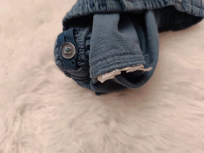 Short taille réglable velours côtelé étoiles T. 18 mois Lulu Castagnette - photo numéro 10