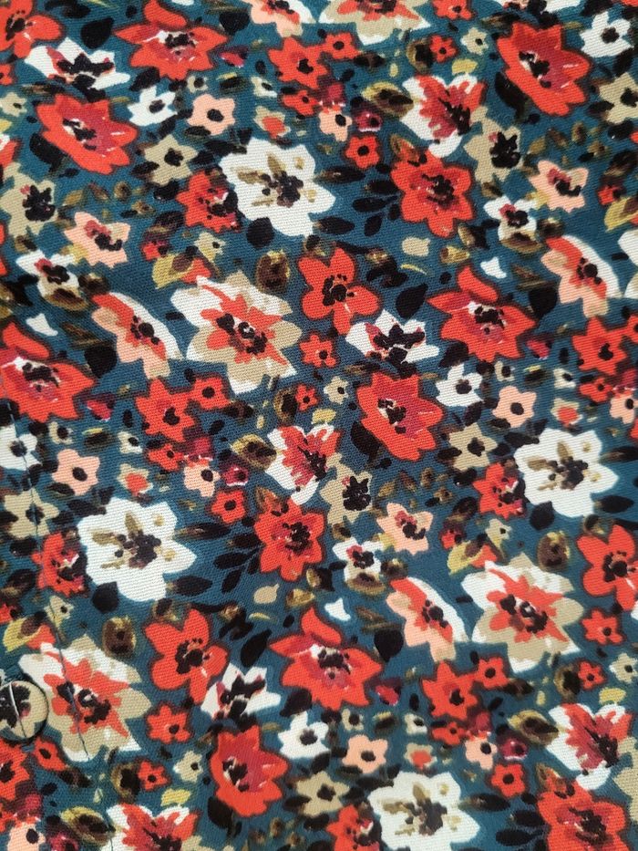 Blouse fleurs 36 rétro fêtes vintage chic - photo numéro 6