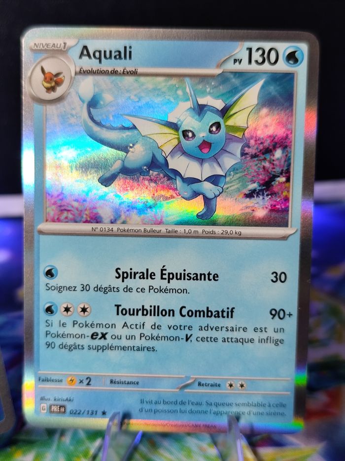 Carte pokémon neuve 🇨🇵 Aquali Masterball 022/131 Évolution Prismatique - photo numéro 4