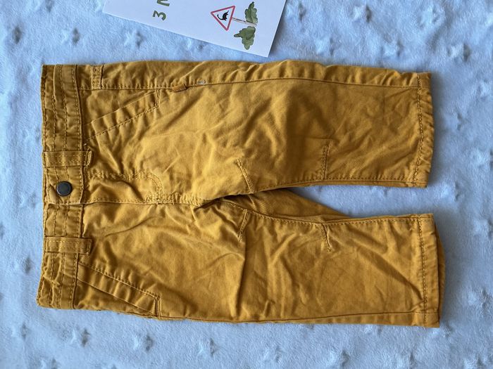 pantalon doublé moutarde taille réglable 3 mois obaibi - photo numéro 3