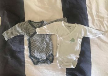 Lot de 2 bodies naissance Kiabi