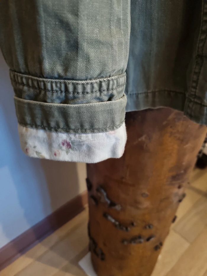 Veste style saharienne kaki kenvelo taille s - photo numéro 9