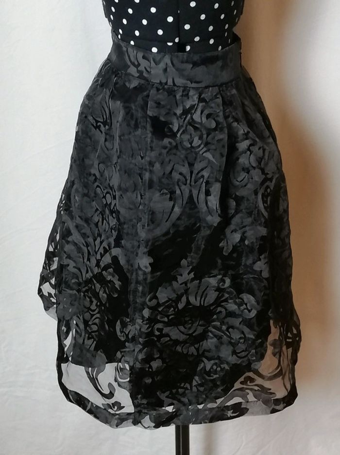 Jupe courte unie noire chic Taille 38 Nafnaf - photo numéro 7