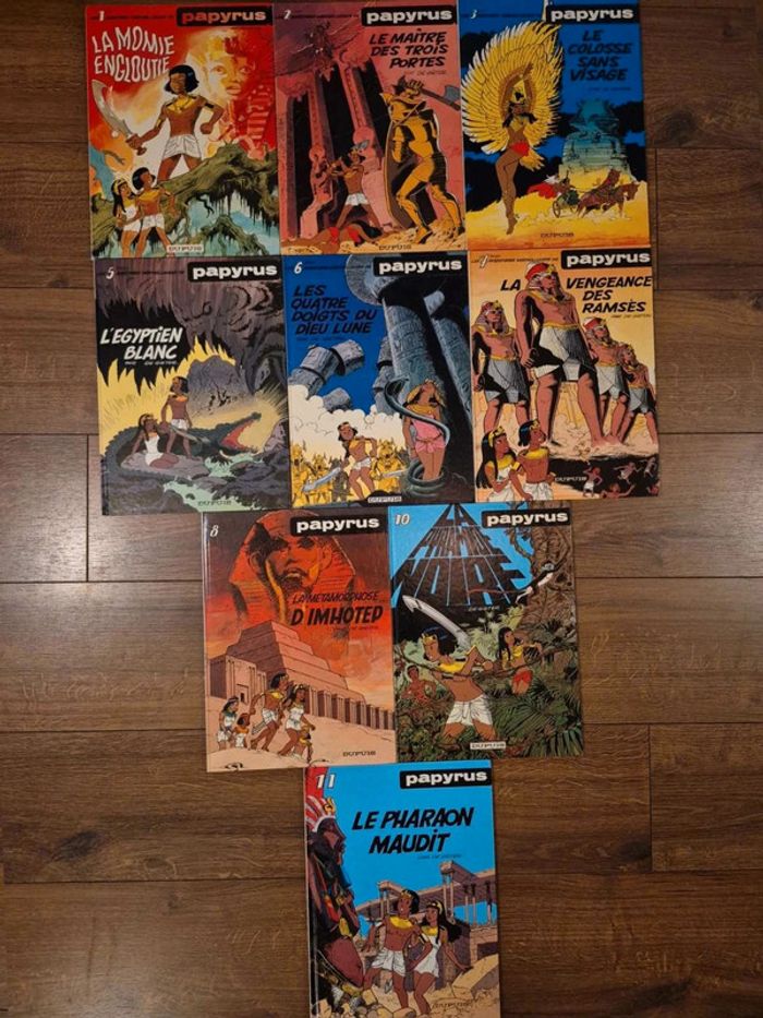 Lot de 9  bandes  dessinées Papyrus EO