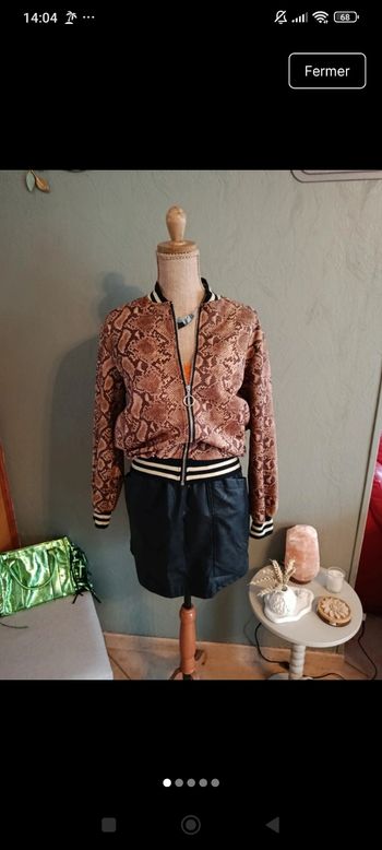 Blouson léger imprimé animal 