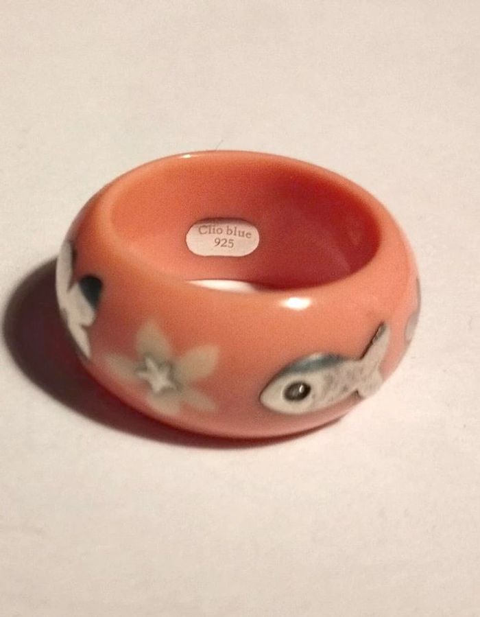 Bague Clio Blue rose et argent - photo numéro 3