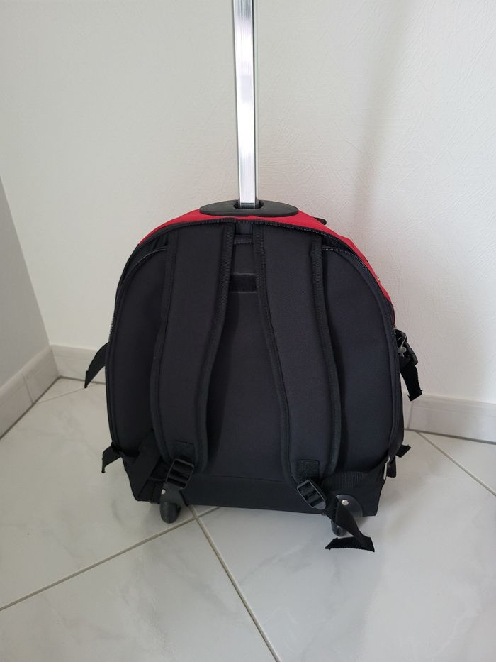 Valise sac a dos rouge et noire - photo numéro 4